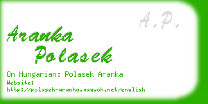 aranka polasek business card